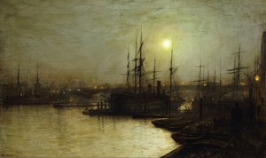 Lavoro notturno, molo di Billingsgate