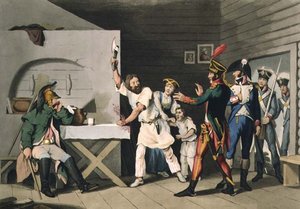Fedeltà e eroismo russo: il contadino di Smolensk, inciso da John Heaviside Clark e Matthew Dubourg da 