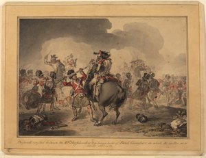 42nd Highlanders a Waterloo, 1815 da John Augustus Atkinson