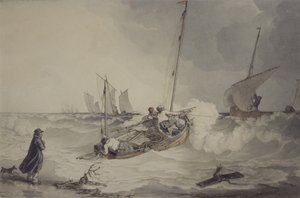 Barche da pesca in uscita