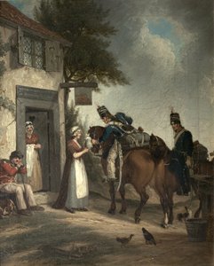 Soldati che si rinfrescano, c.1805 da John Augustus Atkinson