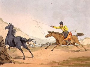 Tartari che catturano cavalli, tavola 69 dal Volume III di 