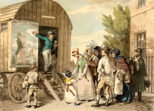Lo spettacolo, pub. c1821 da John Augustus Atkinson