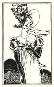 Illustrazione per Don Giovanni di Lord Byron: Un cappello, che il sesso femminile indossa da John Austen