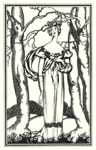 Illustrazione per Don Giovanni di Lord Byron: Lady Adeline, Mia Diana degli Efesini da John Austen