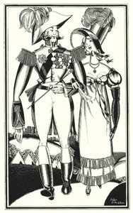 Illustrazione per Don Giovanni di Lord Byron: Medaglie, Gradi, Nastri, Ricami, Scarlatto
