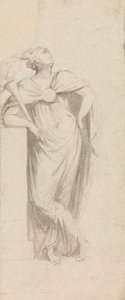 Figura femminile allegorica: che tiene una torcia fiammeggiante da John Bacon