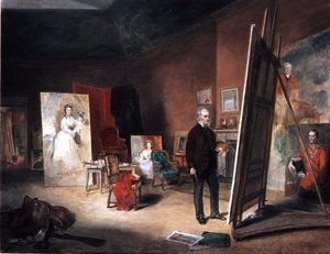 Ritratto di Sir Francis Grant a un cavalletto