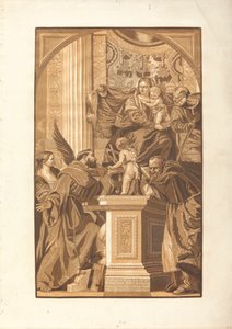 Sacra Famiglia e quattro santi da John Baptist Jackson