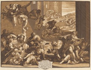Massacro degli innocenti da John Baptist Jackson, after Jacopo Tintoretto