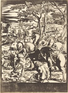 La crocifissione (destra) da John Baptist Jackson after Jacopo Tintoretto