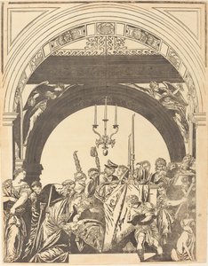 La presentazione al tempio (La circoncisione) da John Baptist Jackson after Veronese