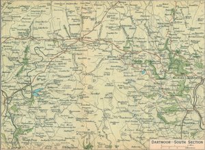 Dartmoor - Sezione Sud, XX secolo da John Bartholomew