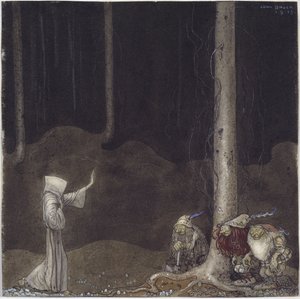Fratello Martin e i tre troll da John Bauer