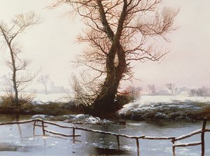 La piscina ghiacciata, 1873 da John Berney Ladbrooke