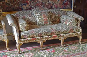 Un letto a baldacchino dorato di Giorgio III da John Bladwell