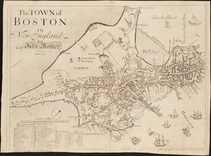 La città di Boston nel New England da John Bonner