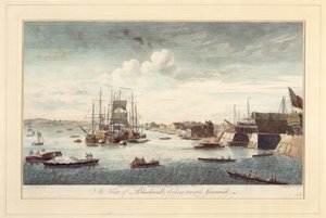 Una vista di Blackwall verso Greenwich da John Boydell