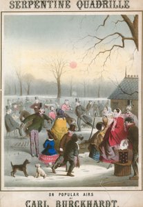 Partitura musicale per Serpentine Quadrille su arie popolari di Carl Burckhardt da John Brandard