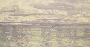 Un paesaggio marino estivo perlaceo da John Brett