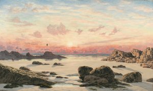 Spiagge di Bude al Tramonto, 1874 da John Brett