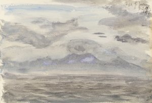 Marina con cielo nuvoloso da John Brett