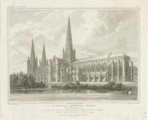 Cattedrale di Lichfield - Vista sud-est (incisione)