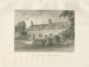 Scuola di Grammatica di Aldridge (disegno a seppia, 1847)