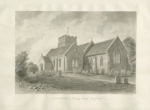 Chiesa di Armitage (disegno a seppia, 1823) da John Buckler