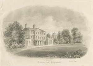 Bishton Hall (disegno a seppia) da John Buckler