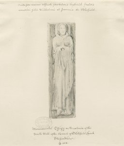 Chiesa di Blithfield - effigie monumentale da John Buckler