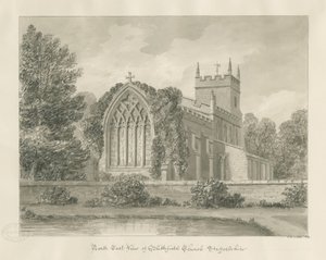 Chiesa di Blithfield: disegno a seppia