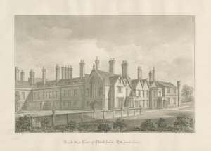 Blithfield Hall (disegno a seppia) da John Buckler
