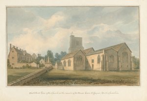 Buckinghamshire - Chiesa di Chenies e Resti della Casa Padronale da John Buckler