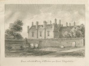 Burton-upon-Trent - Priory House: disegno a seppia