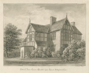 Burton-upon-Trent: Ordish Farm House: disegno a seppia, 1839 da John Buckler