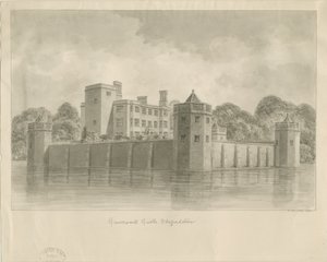 Castello di Caverswall (disegno a seppia) da John Buckler