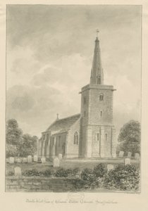 Chiesa di Church Eaton: disegno a seppia