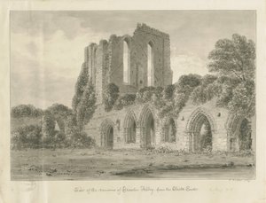 Abbazia di Croxden: disegno a seppia da John Buckler