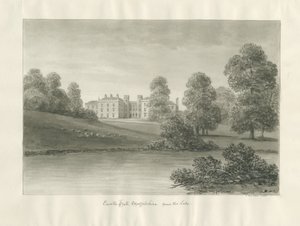 Enville Hall: disegno a seppia