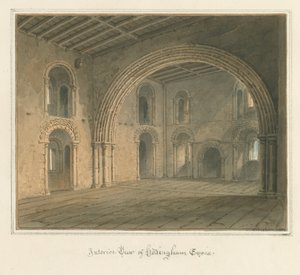 Essex - Hedingham [Castello] - Interno, 1827 da John Buckler