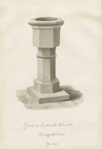Fonte battesimale nella Chiesa di Codsall