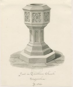 Fonte nella chiesa di Trentham