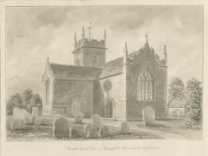 Chiesa di Haughton: disegno a seppia, 1842
