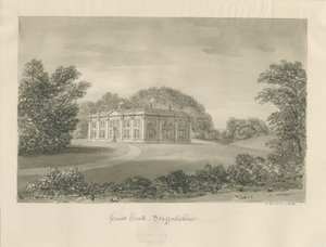 Hints Hall: disegno a seppia da John Buckler