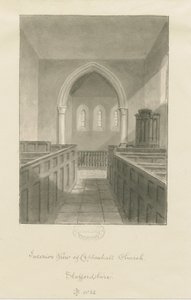 Interno della Chiesa di Coppenhall da John Buckler
