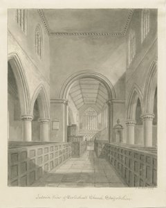 Interno della Chiesa di Eccleshall da John Buckler