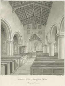 Interno della Chiesa di Mayfield da John Buckler