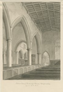 Interno della Chiesa di Penkridge da John Buckler