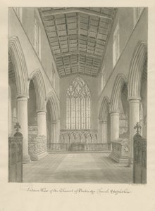 Interno della Chiesa di Penkridge da John Buckler
